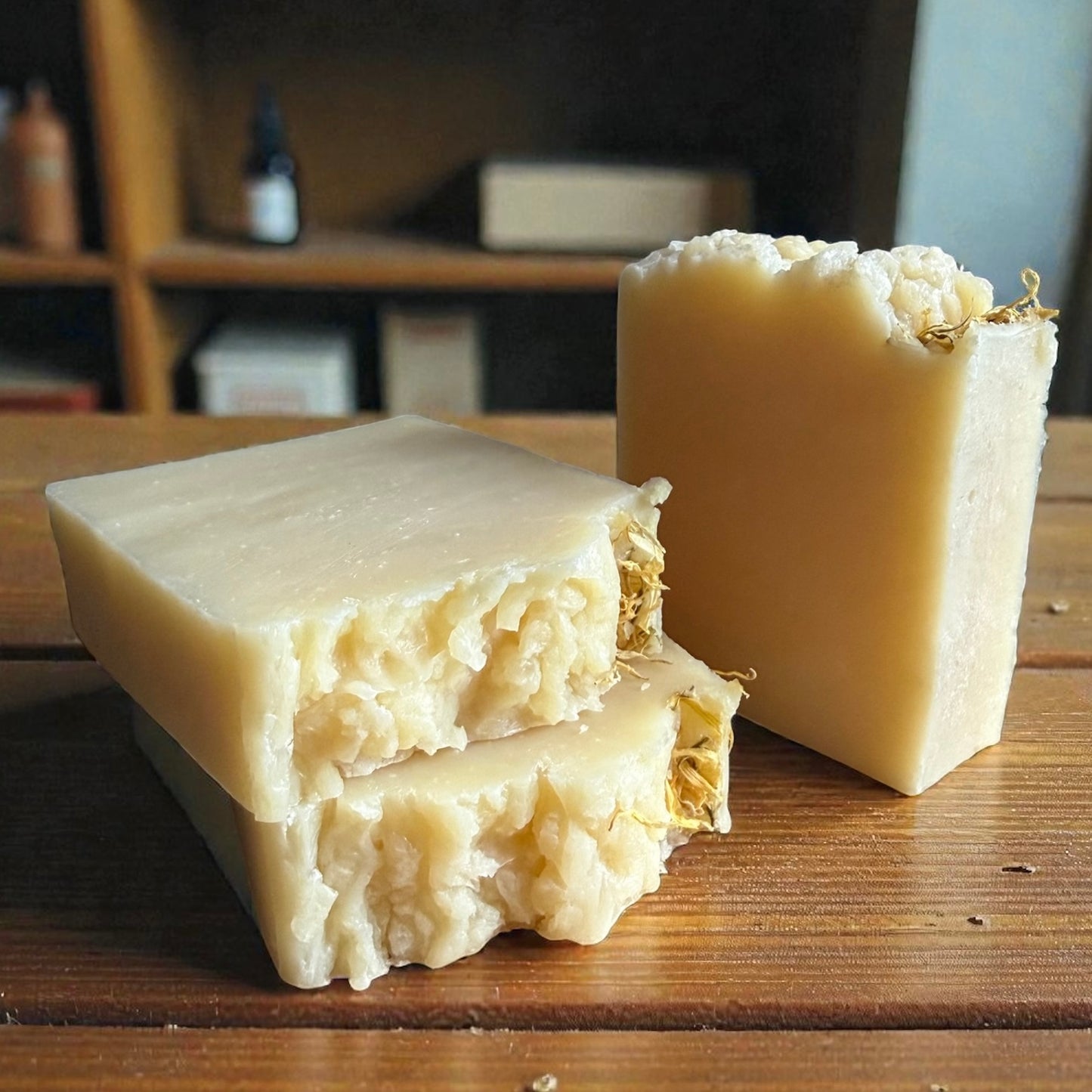 CREAMY Calendula Hot Process Artisan Soap (140g)