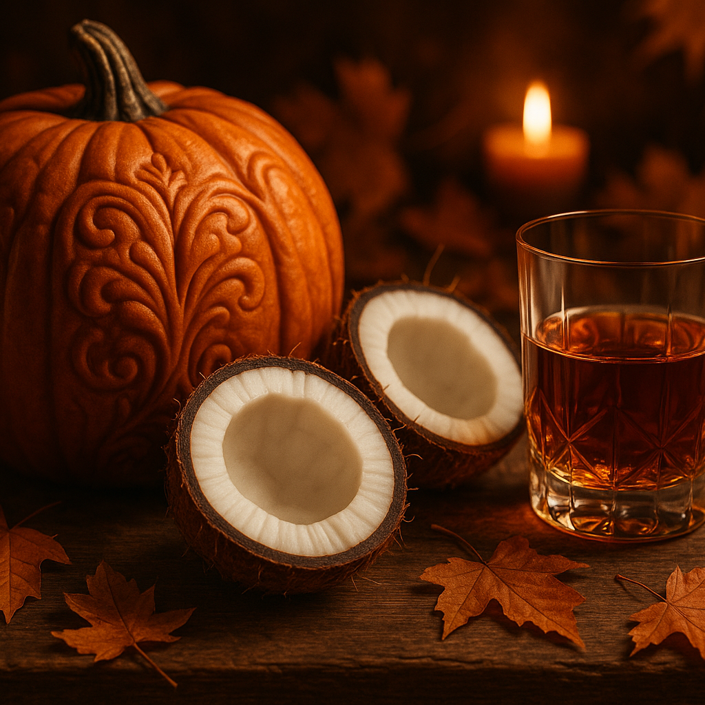 pumpkin, coconut, bourbon