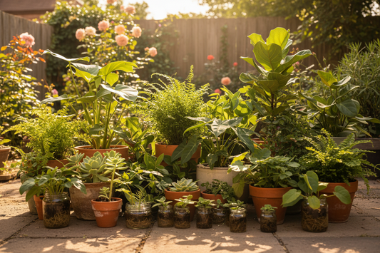 Most of my plant babies are out in the sunshine