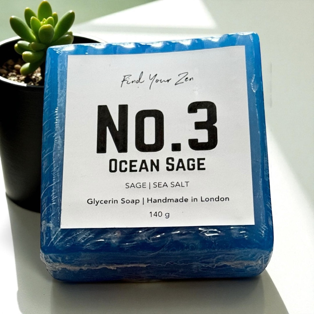 No. 3: OCEAN SAGE Sea Salt Handmade Bougie Glycerin Soap Bar (140g)