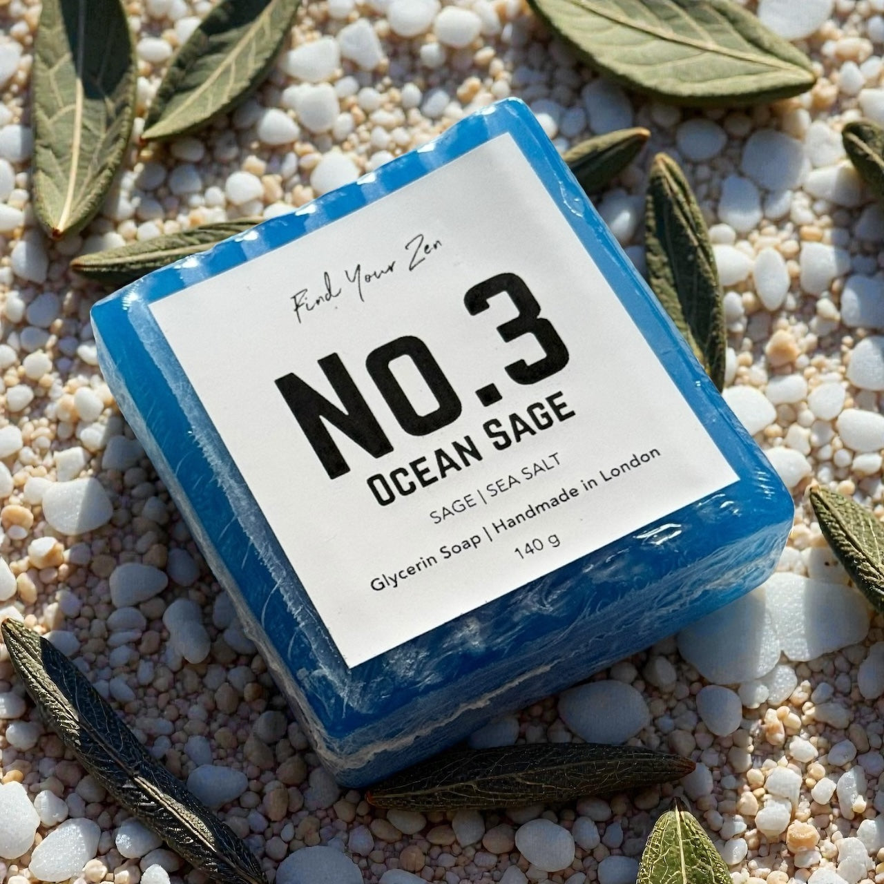 No. 3: OCEAN SAGE Sea Salt Handmade Bougie Glycerin Soap Bar (140g)