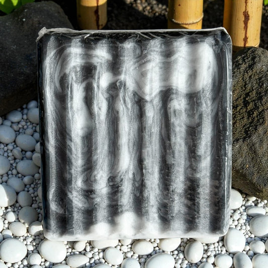 KARMA Coconut and Charcoal Handmade Goat Milk Soap (140g)