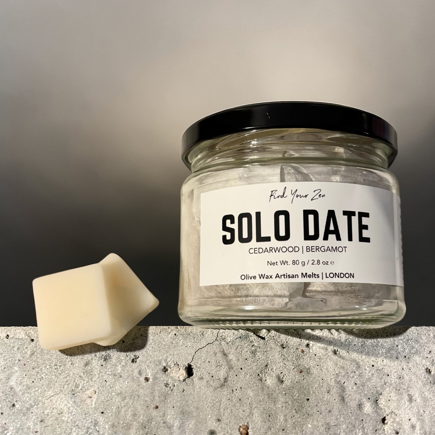 SOLO DATE Cedarwood Bergamot and Olive Wax Artisan Melts (80g)