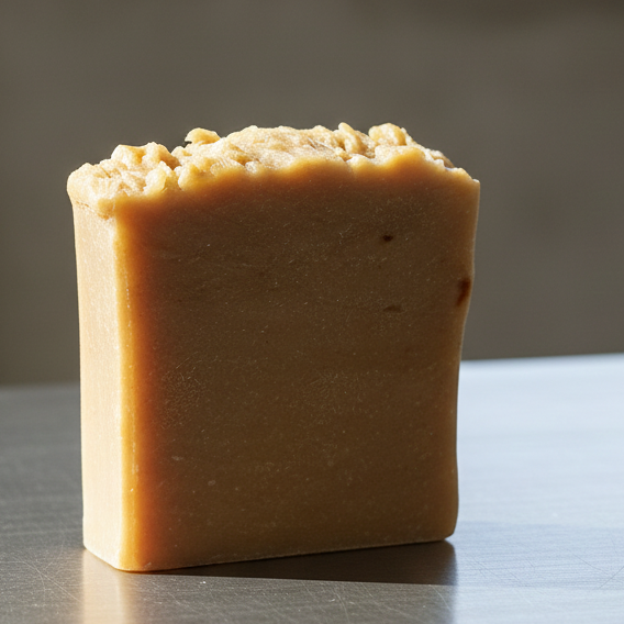 Bar of soap on a reflective surface