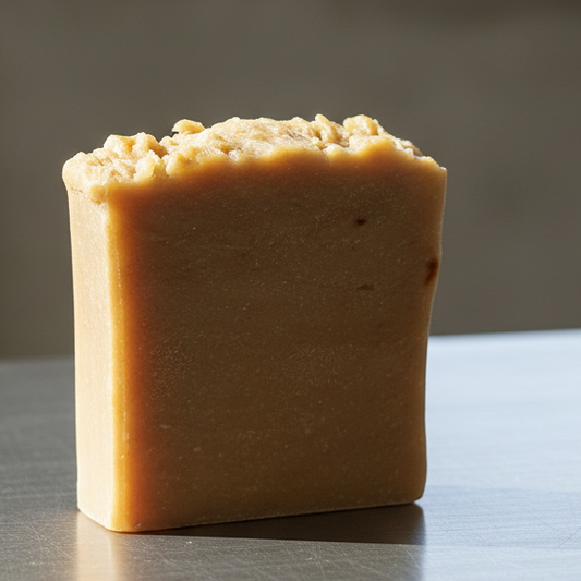 Bar of soap on a reflective surface